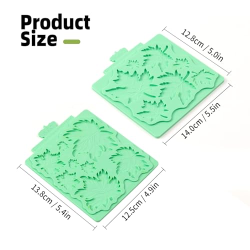 Leaf Molds Silicone (2 Pcs(maple))