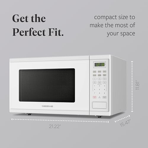 1.1 Cu. Ft. Countertop Microwave Oven (1.1 Cu. Ft / White)