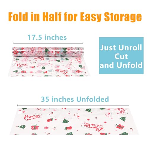 100 ft Christmas Cellophane Wrap Roll (291.67 Sq Ft)