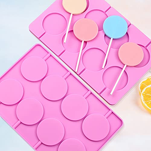 8 Capacity Large Silicone Lollipop Molds (Large Round)