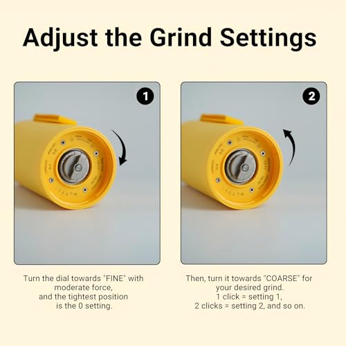 Timemore OX Burr Portable Coffee Grinder Electric Quiet Conical Burr (Sunshine Yellow)