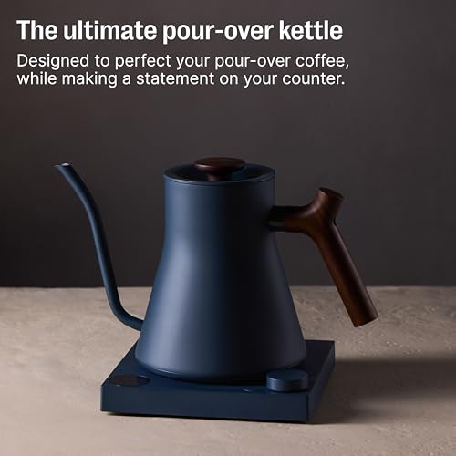 Stagg EKG Pro Gooseneck Electric Kettle (Stone Blue with Walnut Handle / EKG Pro)