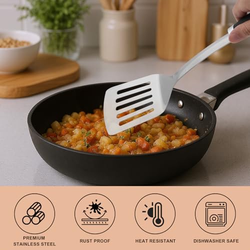 3 Piece Stainless Steel Utensil Set (B-Silver Cooking Utensils)