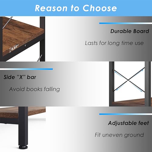 5 Shelf Corner Bookshelf