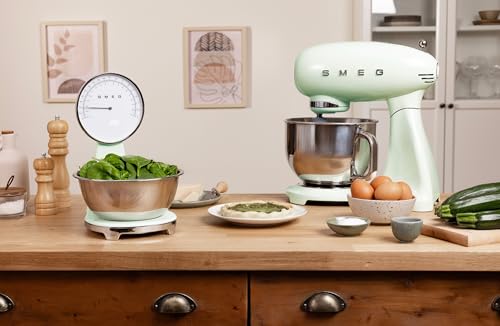 Retro Style Analog & Digital Kitchen Scale (Pastel Green)