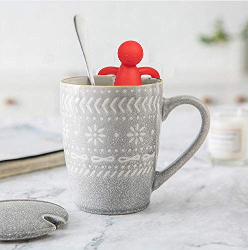 Cute Tea Infuser for Loose Leaf Tea (Red)