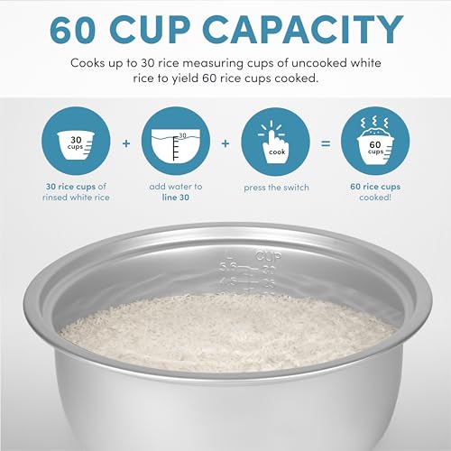 Housewares Commercial 60 (White 60-Cup Cooked)