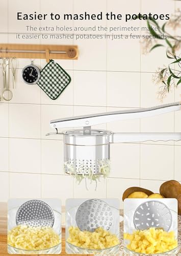 Large 15oz Potato Ricer with 3 Interchangeable Discs