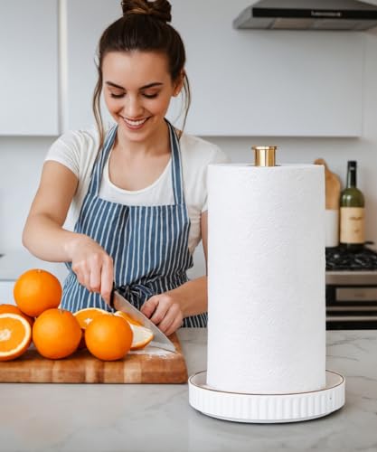 Paper Towel Holder Countertop (Luxury Gold)