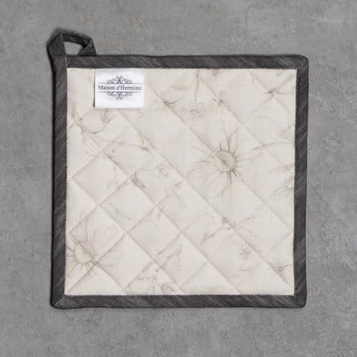 Pot Holders 100% Cotton Potholders (057 - Candice / 8" x 8" (Pot Holder Pack of 2))