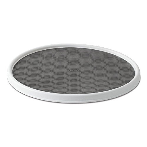 18 Inch Lazy Susan Turntable Organizer (White/Gray / 18 Inch)