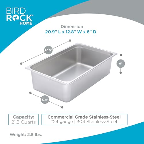 Stainless Steel Steam Table Pan (6 Count)