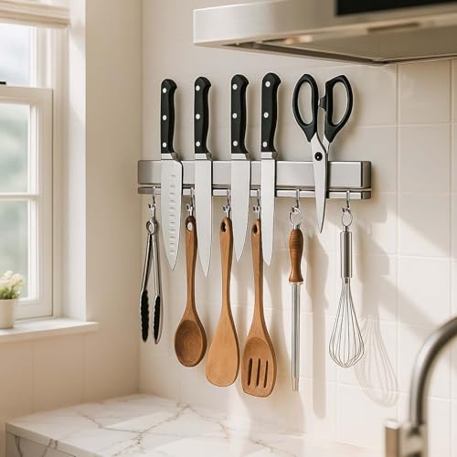 17 Inch Magnetic Knife Holder for Wall (Silver / 17 Inch)