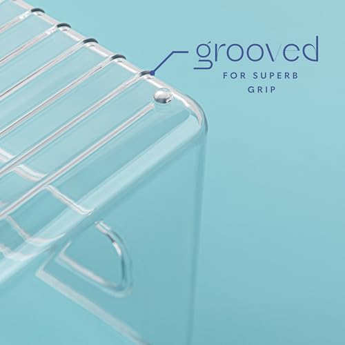 Plastic Food Storage 6 Pack Clear Container Bin with Handles for Organizing Kitchen (6 Count)