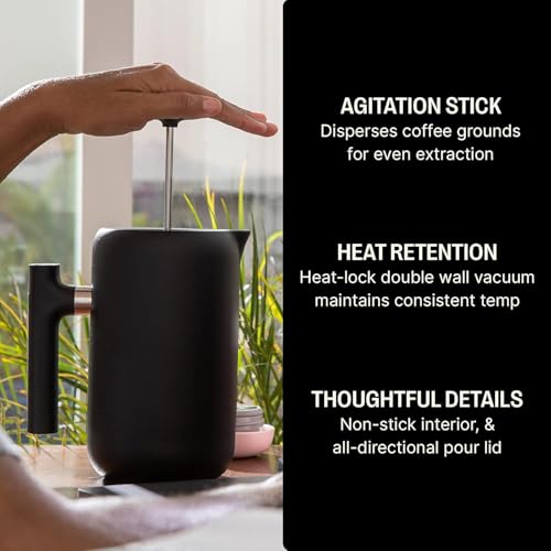 Clara Insulated Coffee Maker with Enhanced Filtration System (Matte Black)