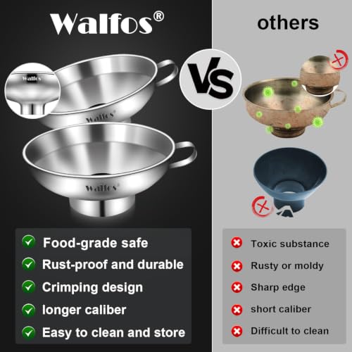 5.5 Inch and 4 inch Stainless Steel Wide (2 Count)