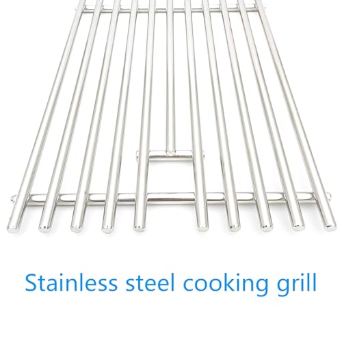 19-1/4" Stainless Steel 5 Cooking Grates Replacement Parts for Bull Angus 40" Grill 57568 57569 57568CE 57568AGA 57569CE Brahma Lion Premium L90000 57569CE 57569CE And Cal Flame Gas Grill 16517 (19 1/4’’ L x 37 1/2’’)