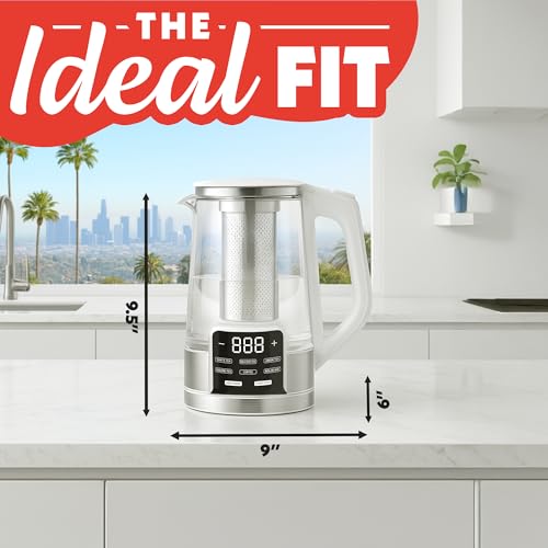 Electric Glass Kettle (White)