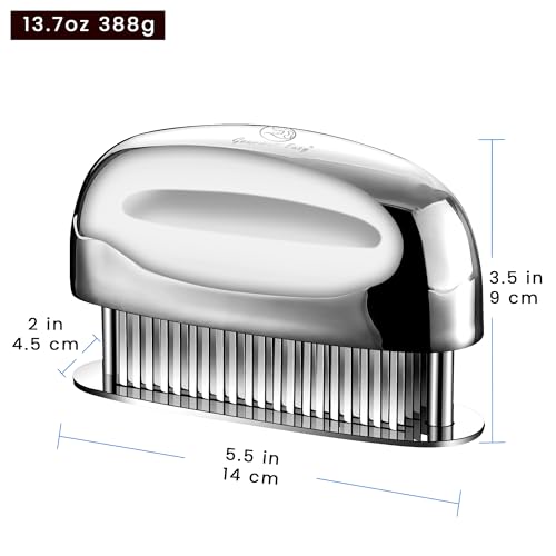 Meat Tenderizer Tool with 60 Stainless Steel Sharp Needles (Meat Tenderizer Tool)