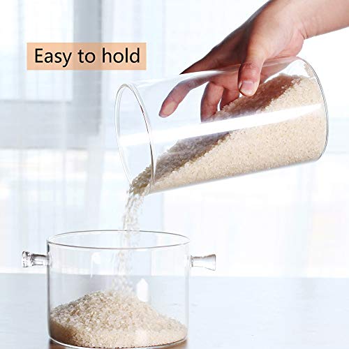 Glass Rice Storage Containers (4.7 IN - 1Pack)