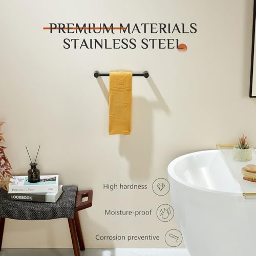 Towel Bars Matte Black 12 (Matte Black / 12-Inch)