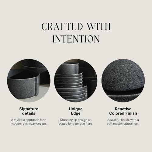 Bao Dinnerware (Charcoal / 24-Piece - Service for 8)