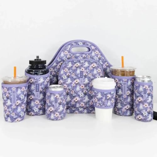 IceCreamSok Insulated Neoprene Cover (Ghostly Garden / Fits Tapered Pints)