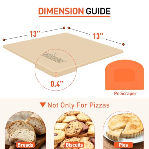 Pizza Stone for Oven and Grill 13 Inch
