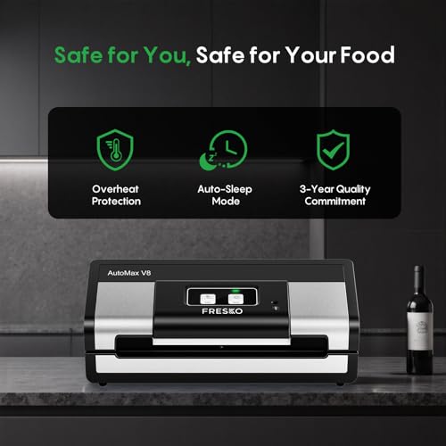 Automatic Vacuum Sealer for Food (Black / Large)