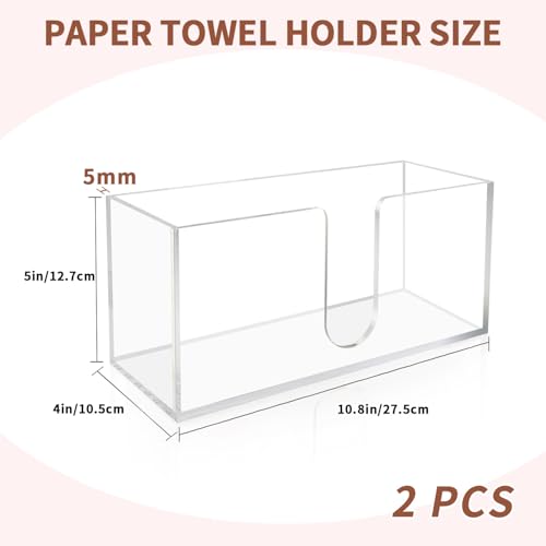 Acrylic Paper Towel Holder (Clear)