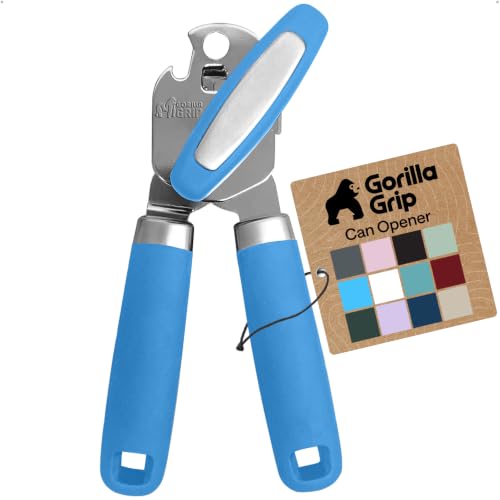 Upgraded Model Stainless Steel Manual Can Opener (Aqua)