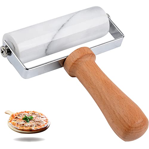 Small Marble Rolling Pin Pizza Roller (Type 1 White)