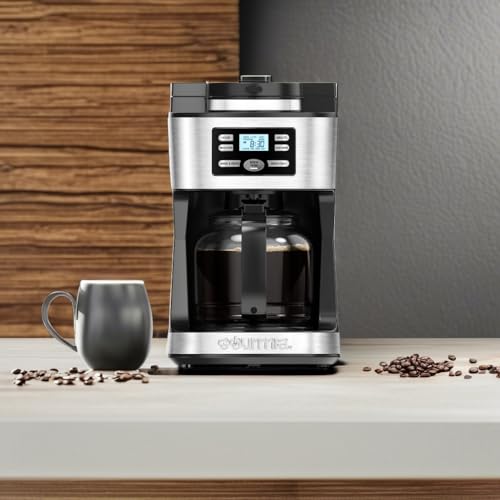 Digital Coffee Machine 12Cup FullyAutomatic Large coffee maker integrated CoffeeGrinder