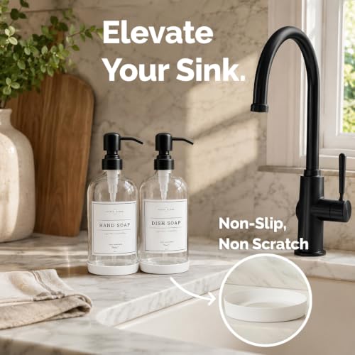 Clear Glass Soap Dispenser (Clear Bottle / Matte Black Pump)