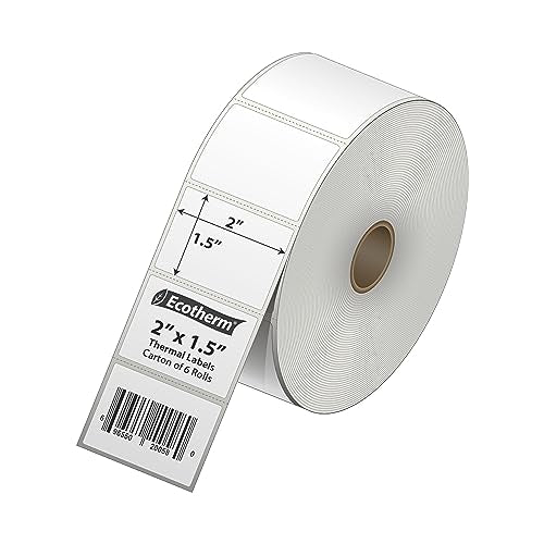 2" x 1.5" Thermal Labels (8220 Count)