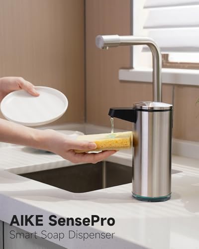 SensePro Automatic Soap Dispenser 12.8oz Spot Resist Stainless Finish (Brushed Stainless Steel)