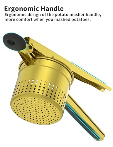 Large 15oz Potato Ricer (Gold-Black)