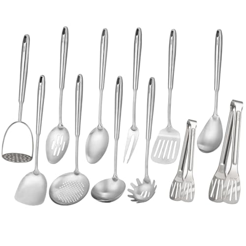 18 10 Stainless Steel Kitchen Utensils Set (12 Count)
