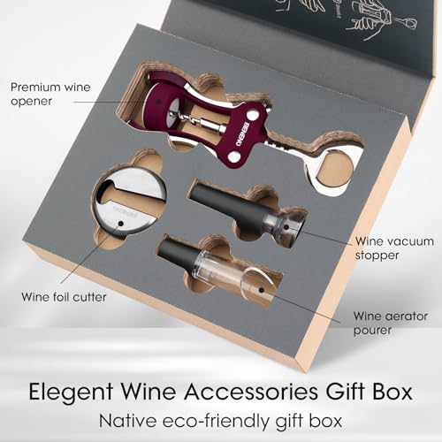 Corkscrew Wine Bottle Opener Accessories Gift Set