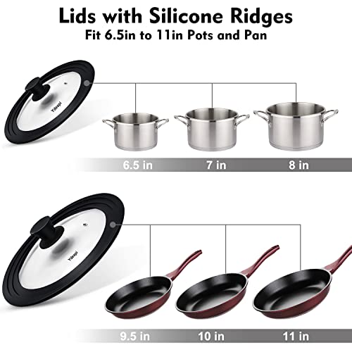 Universal Lids for Pots (6.5", 7", 8" & 9.5", 10", 11")