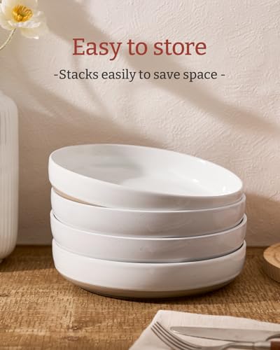 Milkyway 33 oz Pasta Bowls Set of 8 (White / Set of 8)