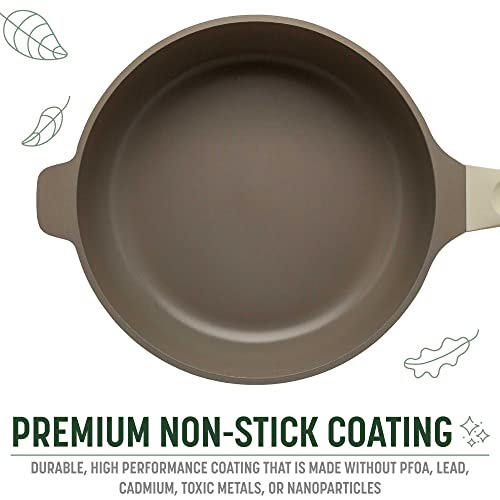 All-in-One Pan, Multilayer Nonstick Cookware Set, High-Performance Construction, Multipurpose Design Replaces Multiple Pots and Pans, Dishwasher Safe, 11-Inch, 4.4-Quart Capacity, Linen (Linen / 11-Inch / All-In-One Pan)