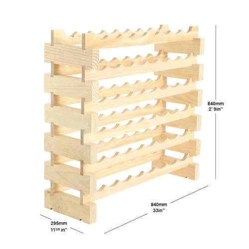 48 Bottle Wine Rack Dark Stain (Dark Stain)