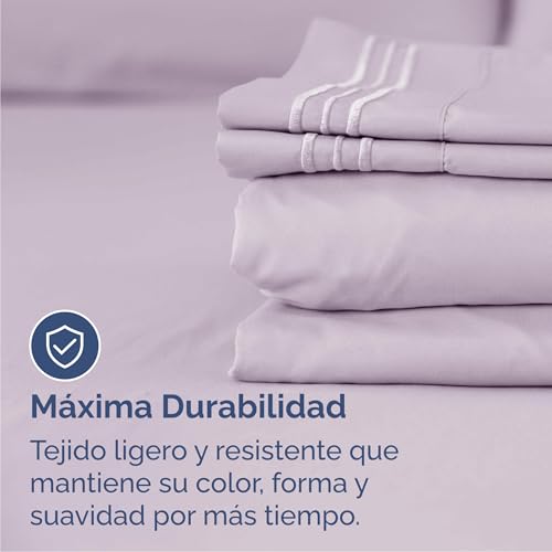 Cal King Size 4 Piece Sheet Set (33 - Light Lavender / California King)