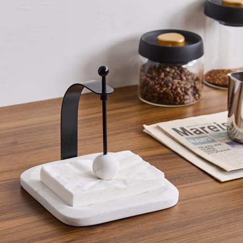 White Marble Napkin Holder