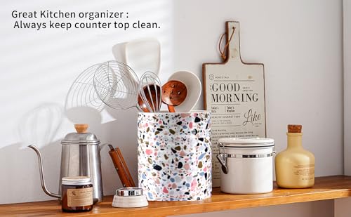 Kitchen Utensil Holder (Pink Terrazzo)