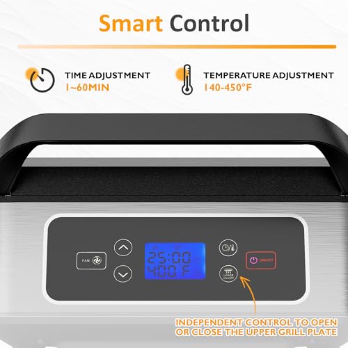 1300W Smokeless Grill Indoor with Auto (White)