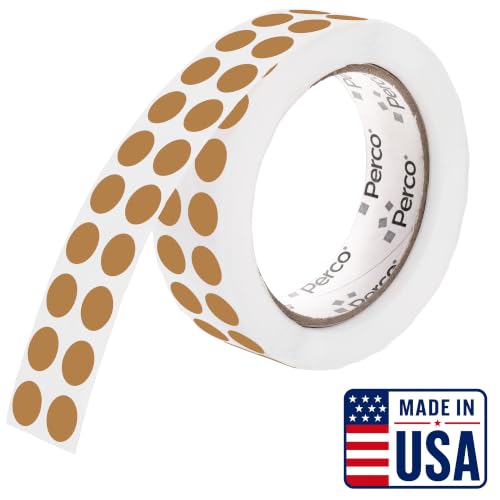 Kraft Brown Round Circle Dot Sticker 1 (Kraft Brown / 0.5 Inch)