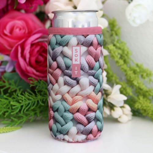 CanSok Sleeve for Beer & Soda Insulated Neoprene Cover (Cozy in Color / 12oz Can Sleeve)