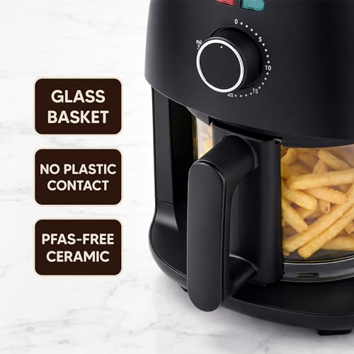 2.4Qt Glass Air Fryer (2.4 Quart)
